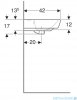 Geberit Selnova Square Umywalka 50x42cm 500.310.01.7